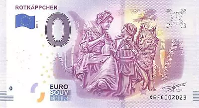 £3.55 • Buy 0 Euro Souvenir Banknote - Red Riding Hood 2019-1