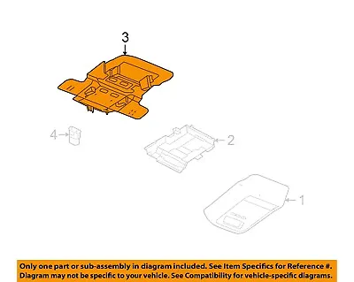 FORD OEM Overhead Roof Console-Mount Bracket 4W7Z54519K22AAA • $315.11