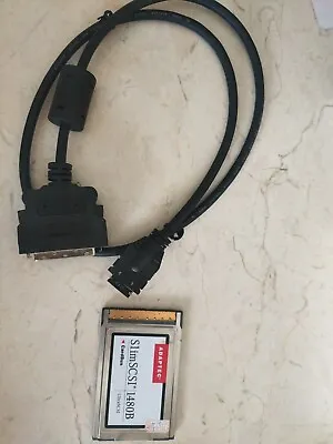 Adaptec 1480B  Pcmcia To UltraSCSI (not Usb Scsi ) For50 68 80 Pin Hard Disk • $208