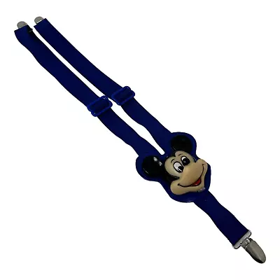 Mickey Mouse Club House Blue Suspenders Childs 3D Vintage Vinyl Disney Collectib • $59.99