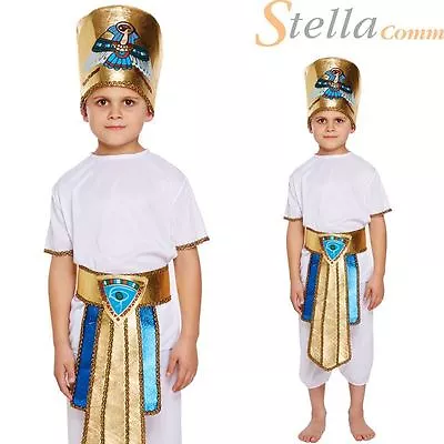 £10.49 • Buy Egyptian Boy Book Week Historic Kids Boys Fancy Dress Costume Outfit