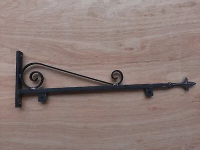 SIGN BRACKET B&B Home PUB SHOP  Hanging Heavy Duty   WROUGHT IRON WALL MOUNTED • £31.99