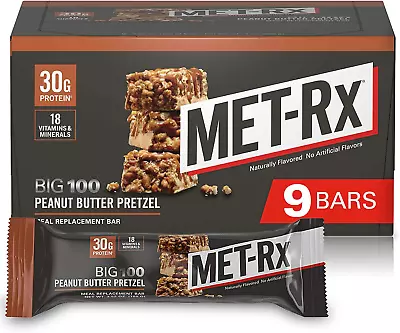 MET-Rx Big 100 Colossal Protein Bars Great As Healthy Meal Replacement Snack • $32.58