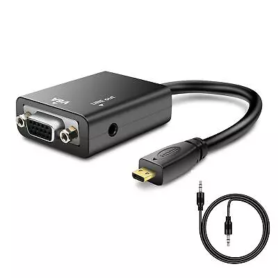Micro HDMI To VGA Micro HDMI To VGA Converter With 3.5 Mm Audio Jack Compati... • $16.65