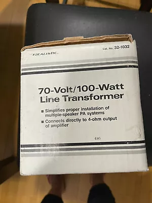 Realistic Transformer 70V/100 Watt • $35