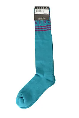 Versace Multi-Color Logo Print Athletic Socks Sz M • $39.99