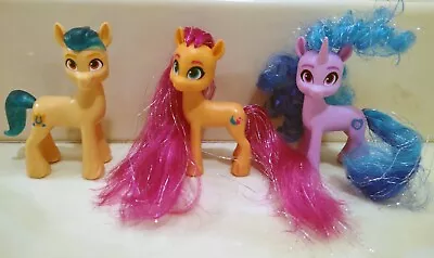 Lot Of 3 G5 My Little Pony Hitch Sunny Izzy Unicorn Party Celebration Ponies • $6
