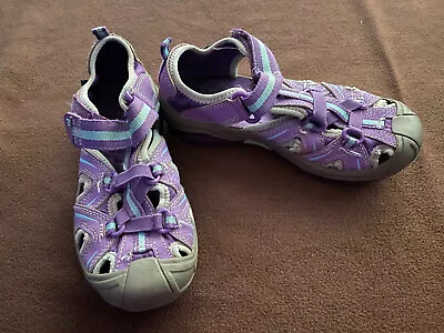 STRIDE RITE Purple Water Shoes MERRELL Hydro Hiker Sandal 1M Closed Toe WATERPRO • $20