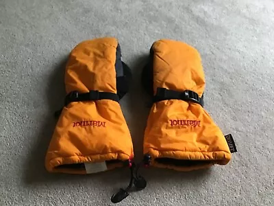 Marmot Expedition Mittens Unisex Size Small Bright Orange Color! • $33