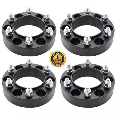$78.99 • Buy (4) 1.5'' 6 Lug Hubcentric Black Wheel Spacers Adapters 6x5.5 For Toyota Tacoma