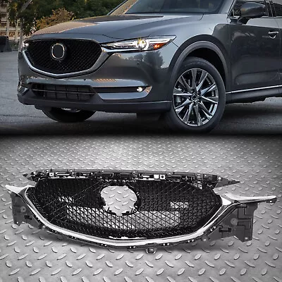 For 17-21 Mazda CX-5 Factory Style Black Front Bumper Grille W/Emblem Provision • $126.89