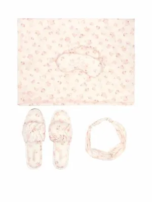 Victoria’s Secret Bridal Box 4 Piece Gift Set Satin Pink Roses Size M 7-8 NEW • $49.99