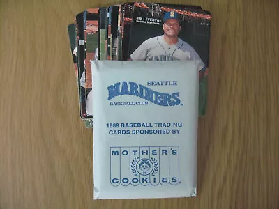 1989 Mother's Cookies Seattle Mariners Complete Team Set Of 28 - Griffey RC • $34.95