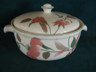 Mikasa Silk Flowers Pattern Number F3003 Handled Covered Casserole 2.5 Qts • $39.95