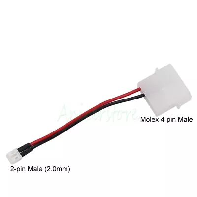 4pin Molex To GPU Fan Mini 2pin Extension Power Cable For GPU VGA Video Card Fan • $7.99