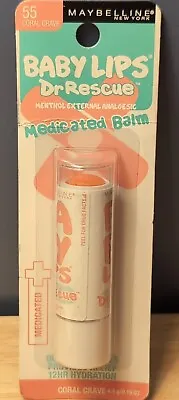 Maybelline New York Baby Lips Dr Rescue Medicated Lip Balm ~ #55 Coral Crave • $6.95