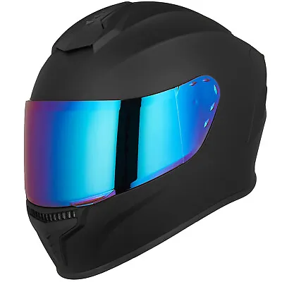 ILM Full Face Motorcycle Helmet Adult DOT Street Bike Racing Helmet Tinted Visor • $64.99