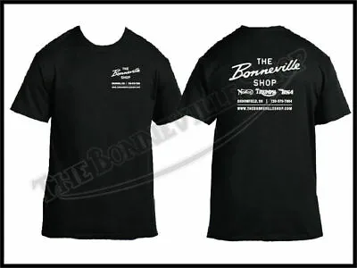 £24.97 • Buy The Bonneville Shop Script Logo T-shirt Black Triumph Norton Bsa Pn# Tbs-9995