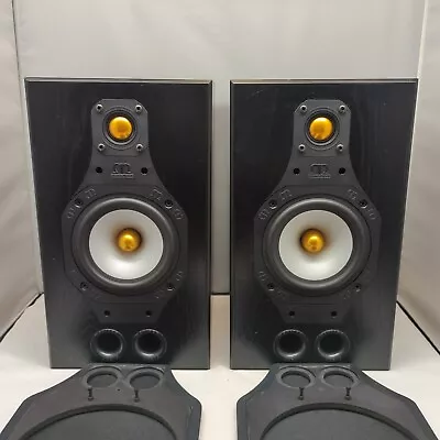 Monitor Audio Bookshelf Speakers (Black) 0649 Made In England • $249.99