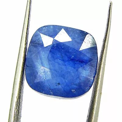 6.38 Ct Certified Natural Blue Sapphire Loose Gemstone Oval Cut Stone - 131949 • £14.86