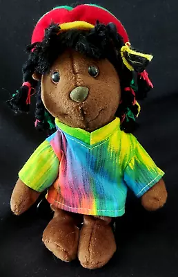 Madacy Music Bear Collectable Jamaican Rasta Colorful Dreadlock Plushy Toy Child • $15