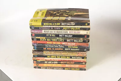 Lot Of 14 Mike Shayne Novels Dolls Are Deadly Never Kill A Client • $39.99