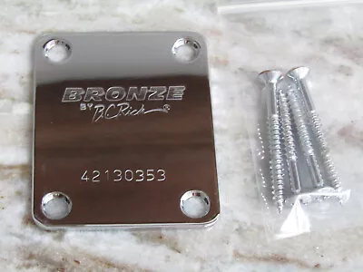 $30 • Buy BC RICH BRONZE WARLOCK BASS - NECK PLATE - For GUITAR OR BASS In BLACK