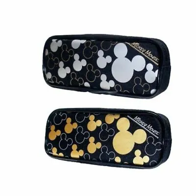 2PC Set: Disney Mickey Mouse Pencil Case Zippered Pouch Bag Authentic Licensed • $9.98