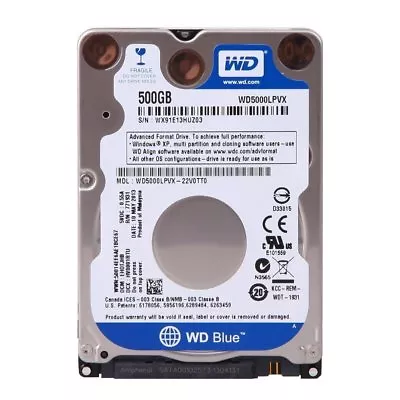 WD Blue 500GB/1TB/2TB SATA 2.5-Inch Internal Hard Drive Desktop And Laptop • $75