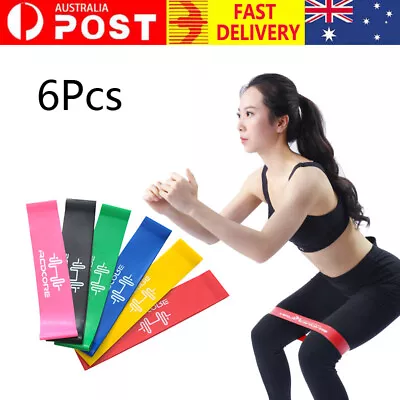 Resistance Bands Exercise Fitness Home Gym Elastic Sports Loop Latex Physio Yoga • $16.84