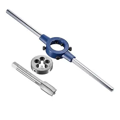 1/2-28 UNEF Thread Tap And Round Die Set With 38mm Die Stock Handle Wrench • $31.02