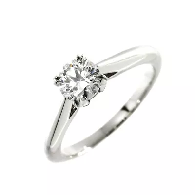 HARRY WINSTON Solitaire Diamond 0.51ct E/VS1/3EX Ring Pt 4.5(US) 90212901 • $2614.86