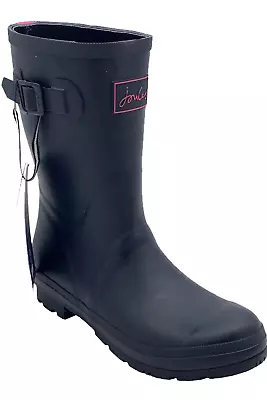 Joules Waterproof Mid Rain Boots Kelly Neoprene Welly Navy • $44.99