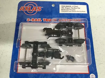 Atlas #66039 O Scale 3 Rail Bettendorf Trucks New-(FITS WEAVER ROLLING STOCK) • $31.50