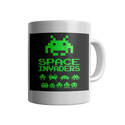 Personalised Limited Edition Retro Space Invaders Logo Mug • £10.99