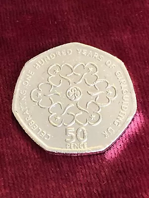 Girl Guiding 50p - 2010 Coin Celebrating 100 Years Of Girlguiding UK Collectable • £900