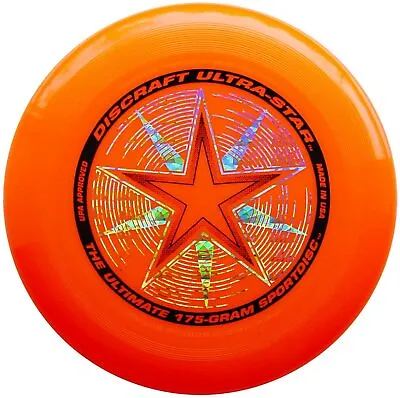 £11.62 • Buy Discraft Ultimate Frisbee 175 Gram Ultra Star Sport Disc - Orange