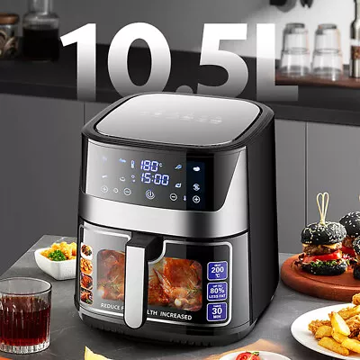 1700W Air Fryer 10.5L LCD Fryers Oil Free Oven Airfryer Kitchen Healthy Cooker  • $94.52