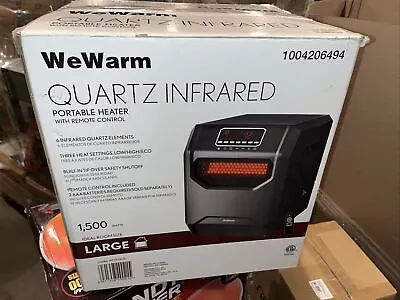 WeWarm We Warm Quartz Infrared Space Heater HT1013US LARGE Room Size 1500 Watts • $59.95