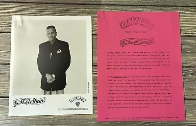 Vintage MC Shan Press Release Paper And Photo Cold Chillin’ Media Information • $29.99