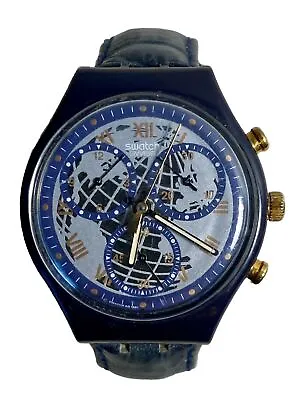 Swatch Chrono AG 1991 Quartz Vintage 22 Jewels WResistant Unisex Watch Runs Well • $39