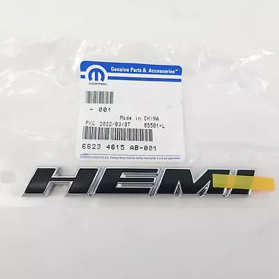 Genuine OEM Mopar Dodge 68234615AB  HEMI  Nameplate Badge Emblem 2015-19 Charger • $51.33