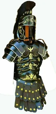 Antique Roman Muscle Armor Jacket With Shoulder & Medieval Helmet CRISTMAS Gift. • $359.10