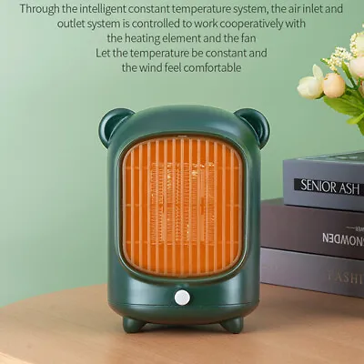 $18.69 • Buy PTC Ceramic 500W Heater, Portable With Thermostat Home Indoor Heater Warmer