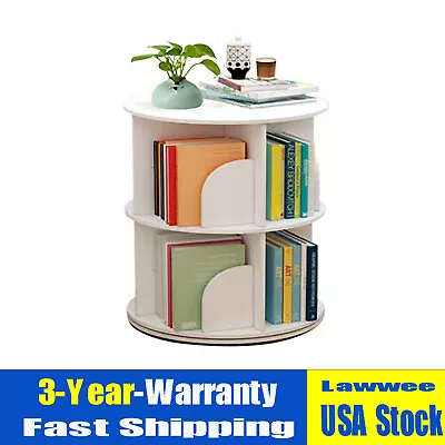 360° Rotating Bookshelf Bookcase Storage Organizer Freestanding Rack StandOpen • $54.15