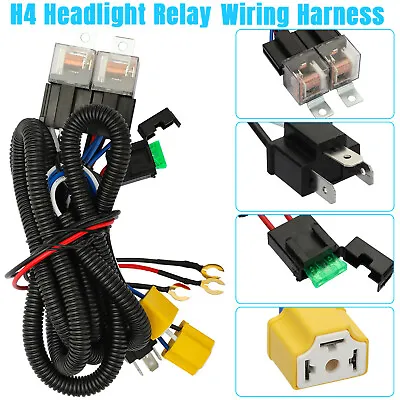 H4 Relay Harness H6054 LED Headlight Wiring Harness Kit For Toyota Tacoma Pickup • $14.48