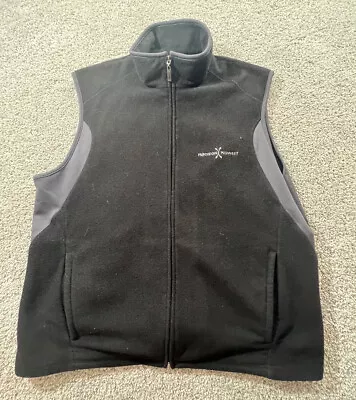 Ping Vest Mens Extra Large Black Gray Full Zip Performance Fleece Golf Casual • $34.88