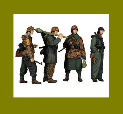 £5.50 • Buy 1/35 Scale German Ww2 Resin Figures, Model Kit, 4 Soldiers, Unpainted