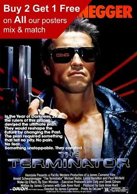 £3.99 • Buy The Terminator 1984 Movie Poster A5 A4 A3 A2 A1