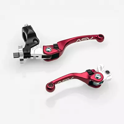 2019-2024 Honda CRF450L/RL ASV F4 Series Brake & Clutch Lever PAIR PACK Red • $195